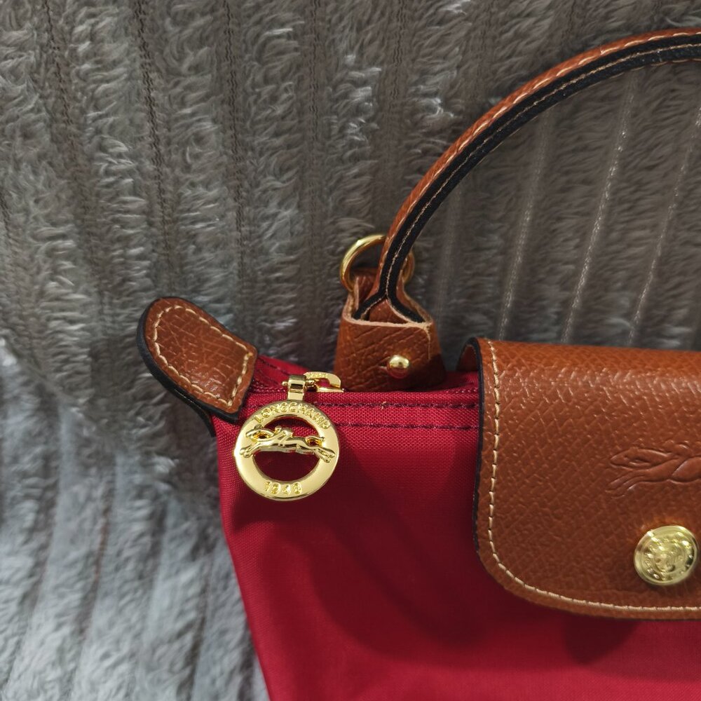 Longchamp Canvas And Leather Patchwork Mini Bag - image 3